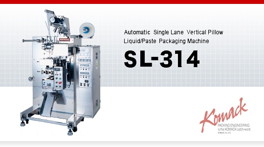 Automatic Single Lane Liquid/Paste Vertical Pillow Packaging Machine 
SL-314
